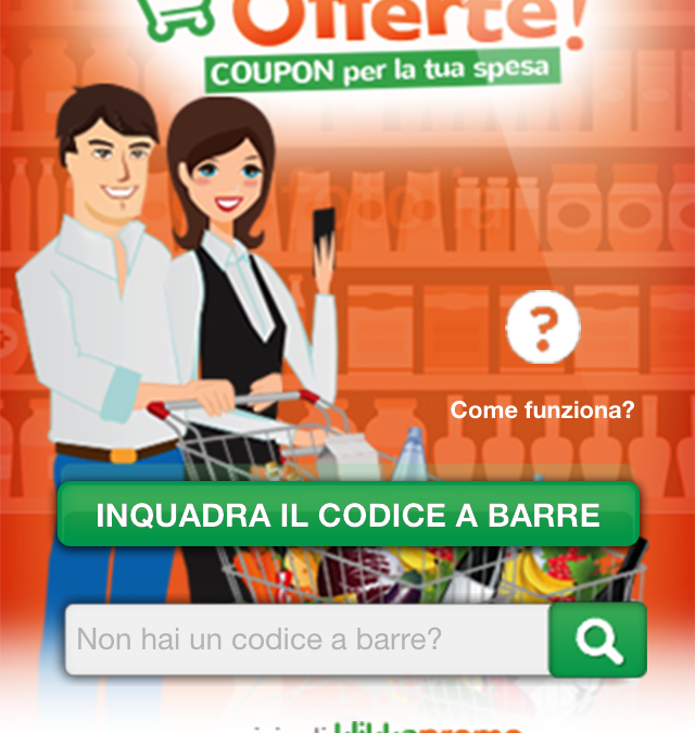 Pazzi per la spesa? Arriva il coupon direttamente sullo smartphone