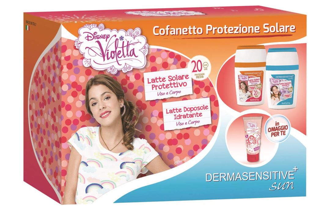 Proteggi i bimbi dal sole con Violetta e gli altri personaggi Disney